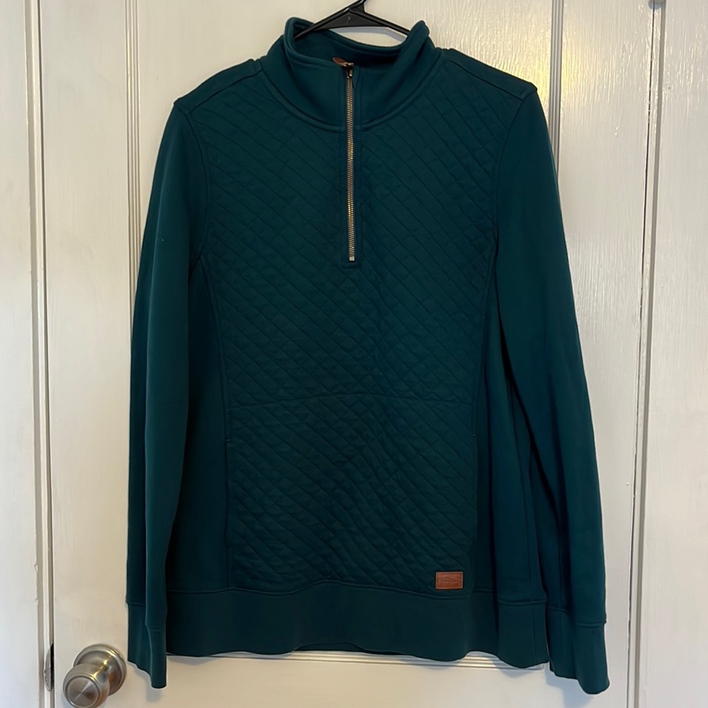 Womens Quilted Quarter Zip LL Bean